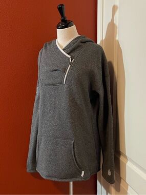 Stio Women’s Sweetwater Heather Gray Fleece Pullover Mountaineer Soft Hoodie